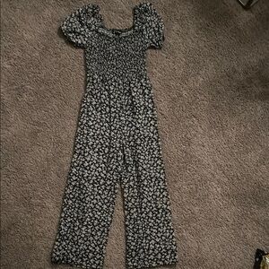 Floral Puff Sleeve Jumpsuit